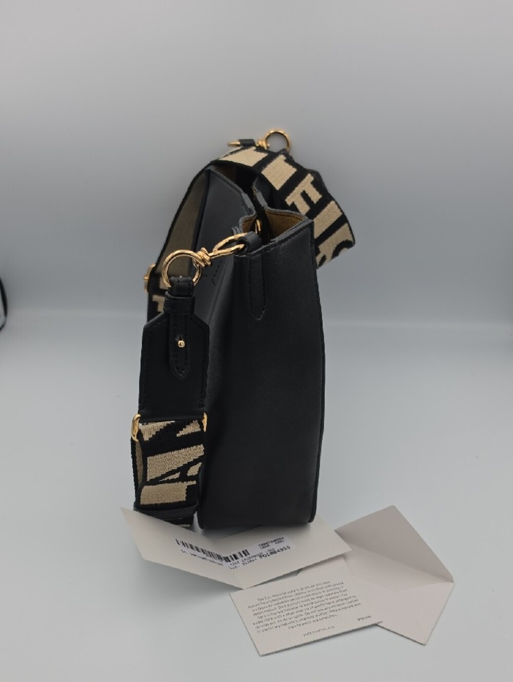 Stella McCartney Black & Gold Perforated Polyurethane Mini Crossbody (V-G)✨️🖤✨️ - Picture 11 of 16